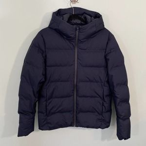 Uniqlo Men's Navy Down Fill Puffer Seamless Water Repellent Jacket Size XS